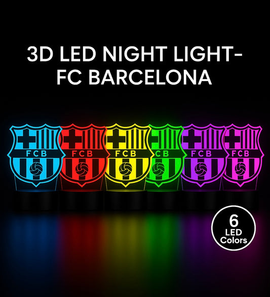 Lampe LED 3D FC Barcelone - Lightix