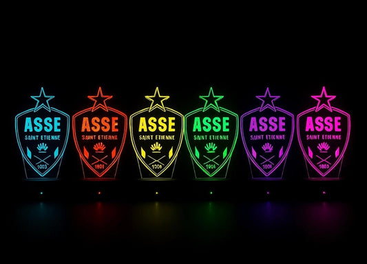 Lampe LED 3D AS Saint-Étienne - Lightix