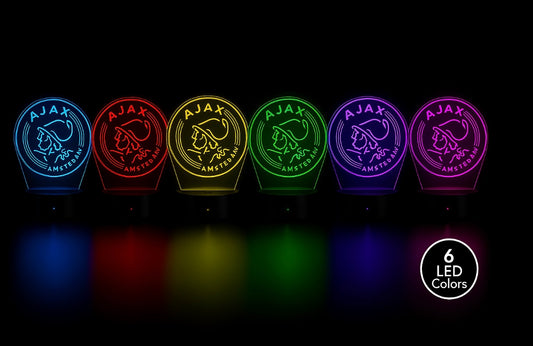 Lampe LED 3D Ajax Amsterdam - Lightix