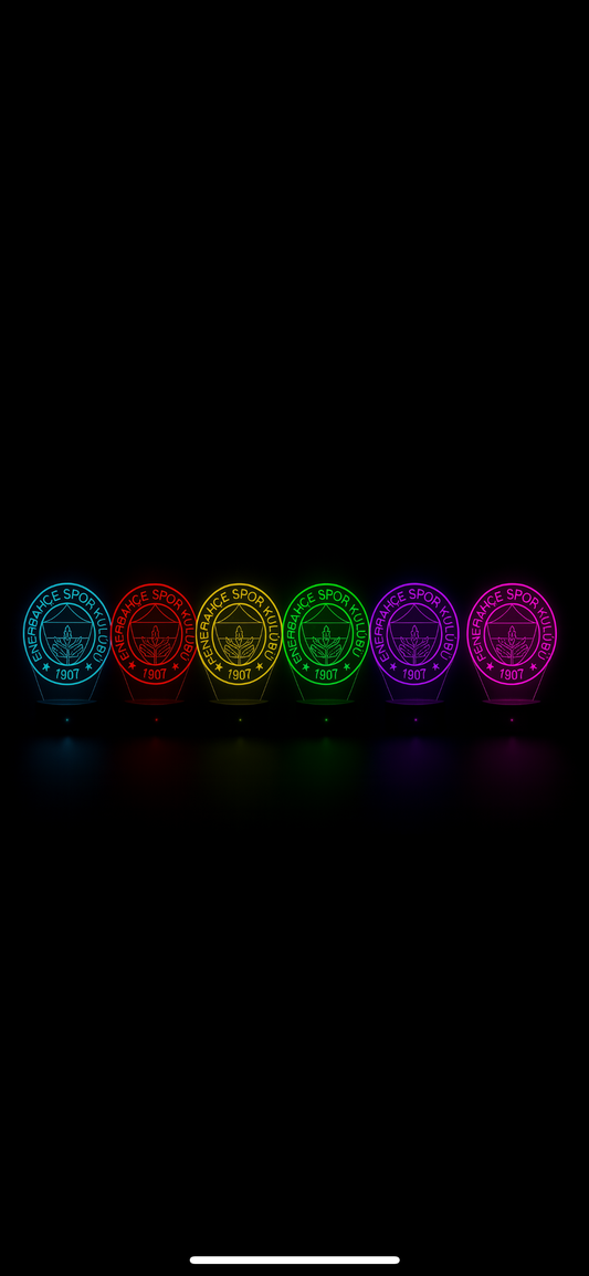 Lampe LED 3D Fenerbahçe - Lightix