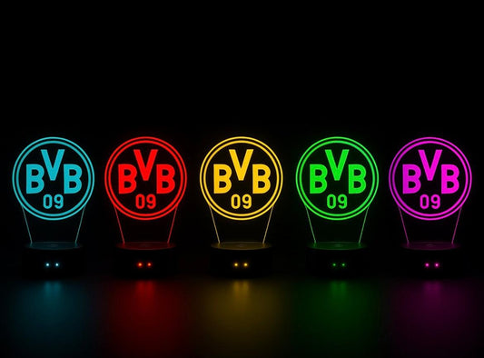 Lampe LED 3D Borussia Dortmund - Lightix