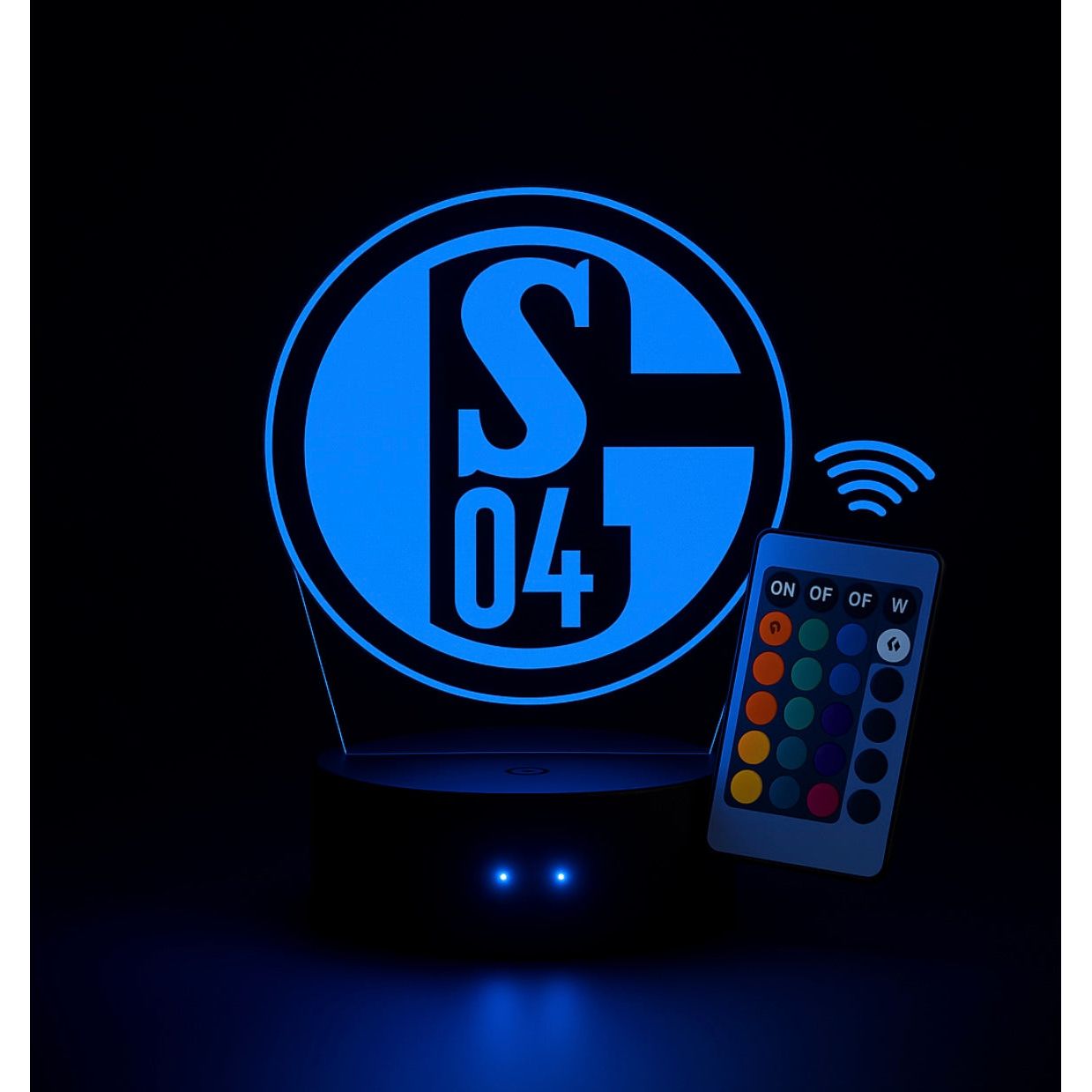 Lampe LED 3D Schalke 04 - Lightix