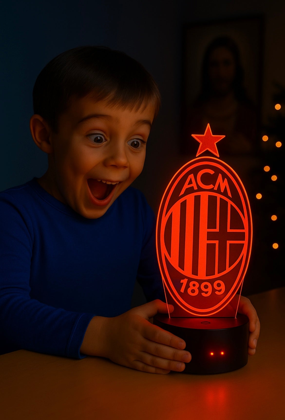 Lampe LED 3D AC Milan - Lightix