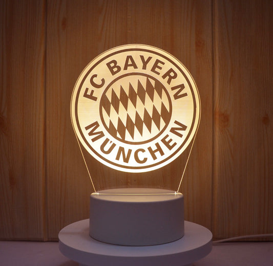 Lampe Led 3D Bayern Munich Blanche - Lightix