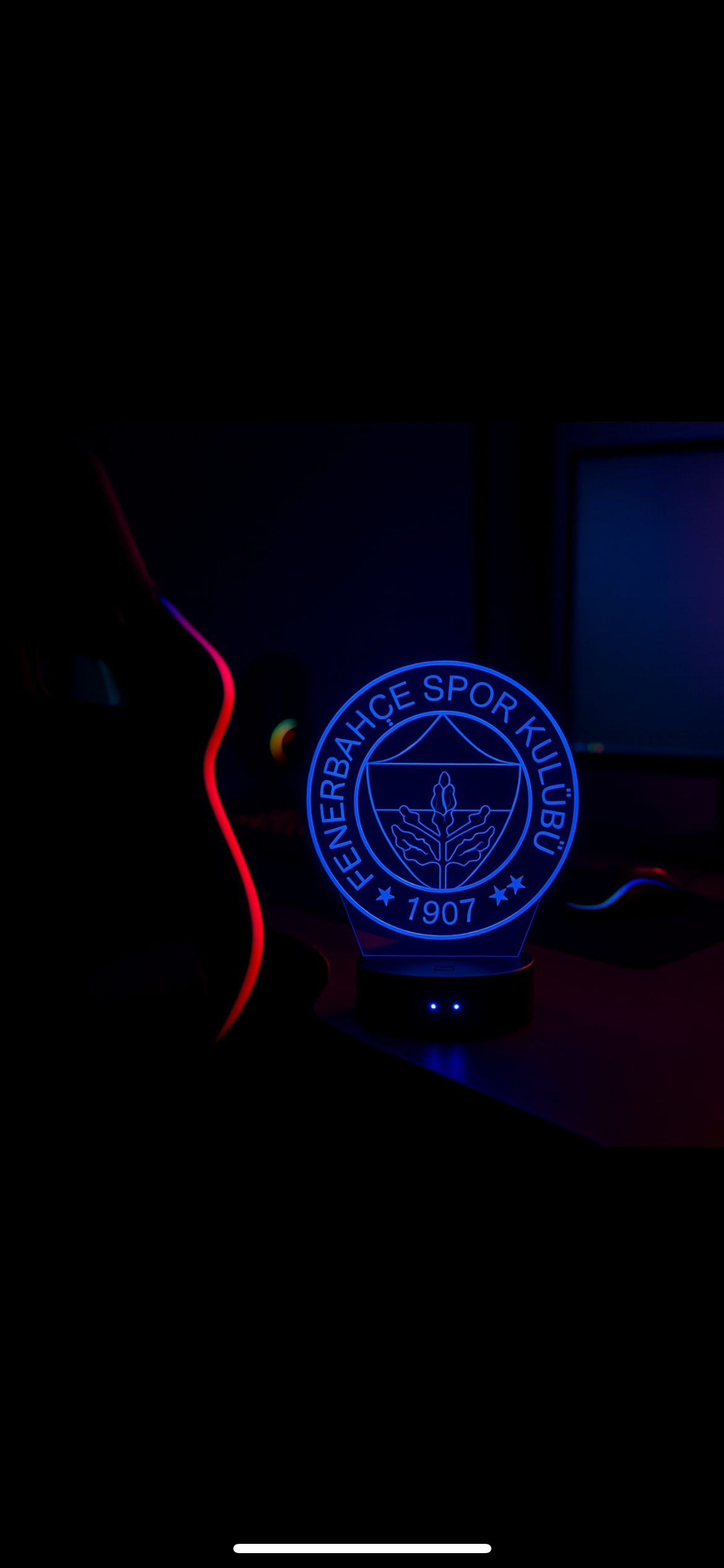 Lampe LED 3D Fenerbahçe - Lightix