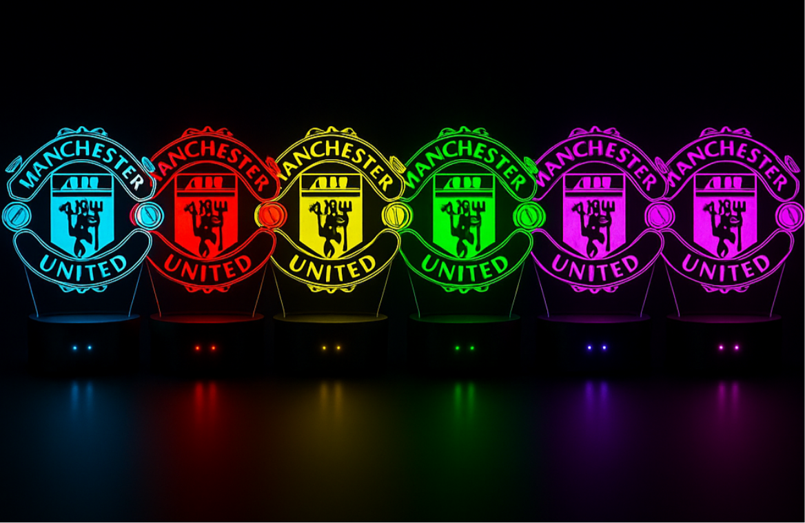 Lampe LED 3D Manchester United - Lightix