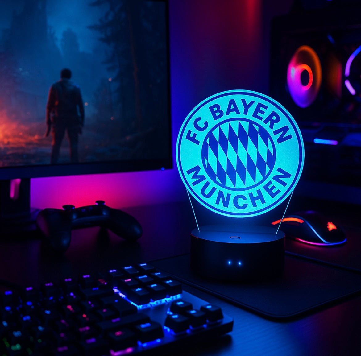 Lampe Led 3D Bayern Munich Fc - Lightix