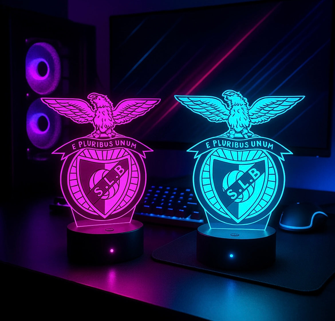Lampe LED 3D Benfica - Lightix