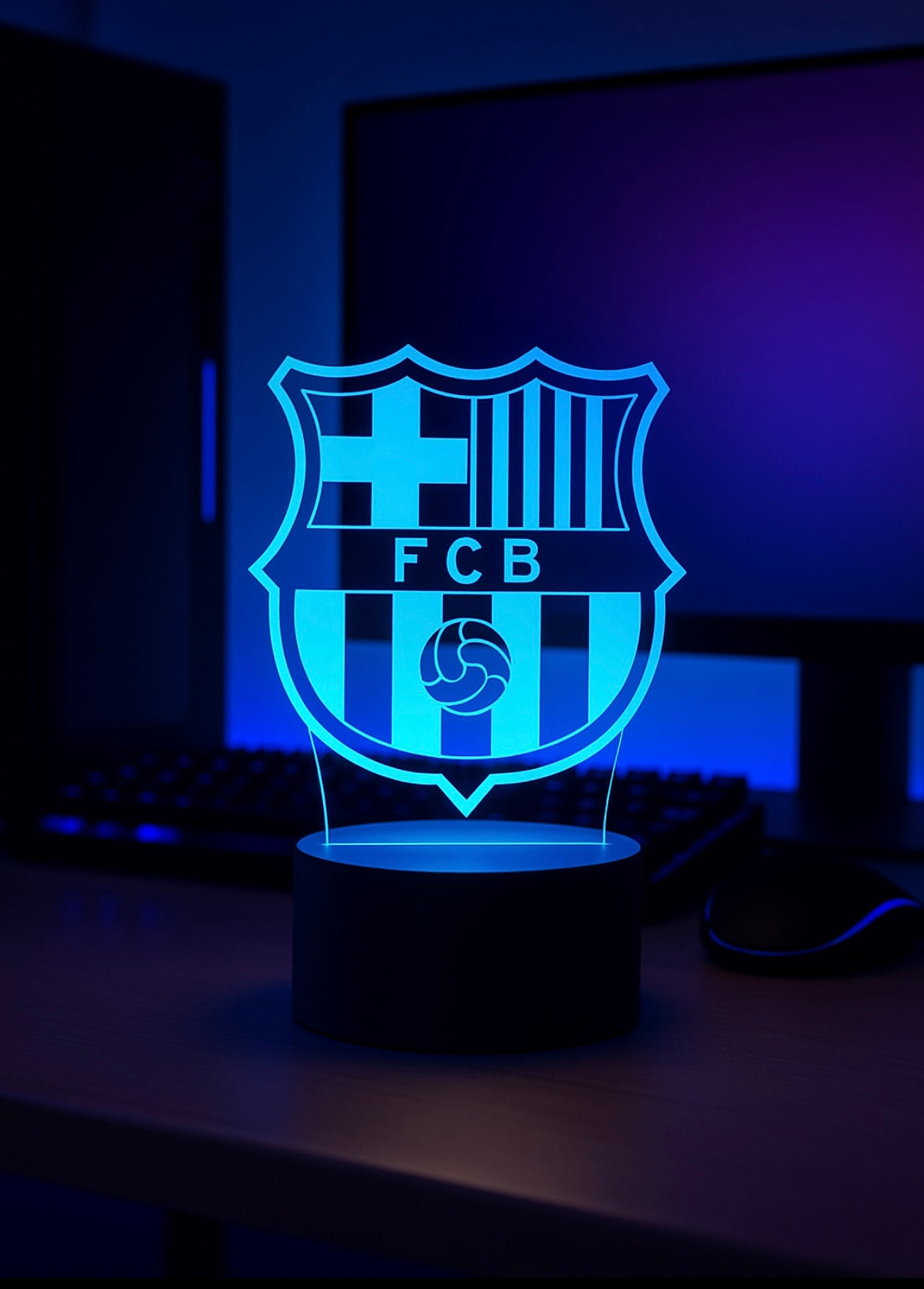 Lampe LED 3D FC Barcelone - Lightix