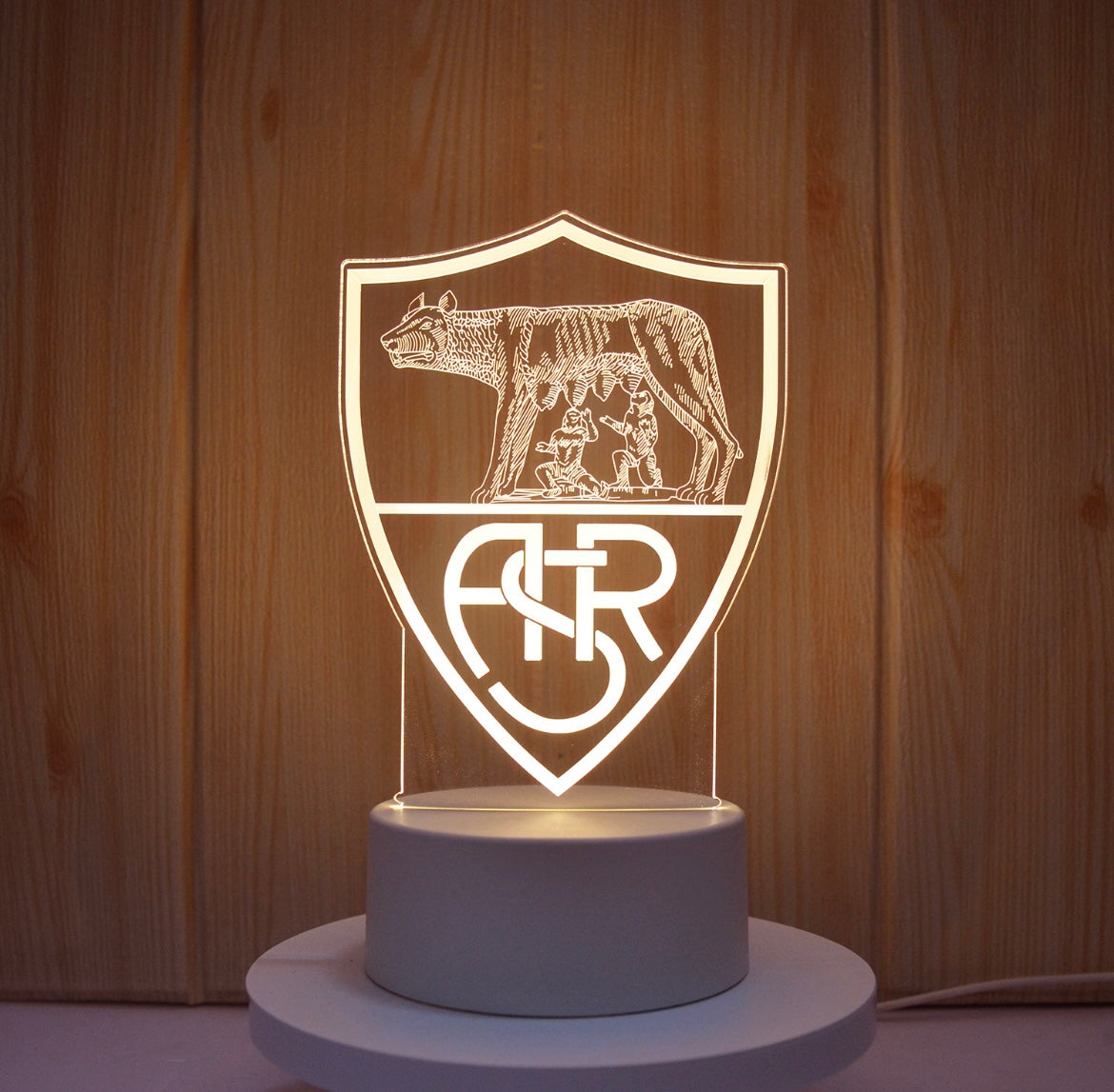 Lampe Led 3D As Roma Blanche - Lightix