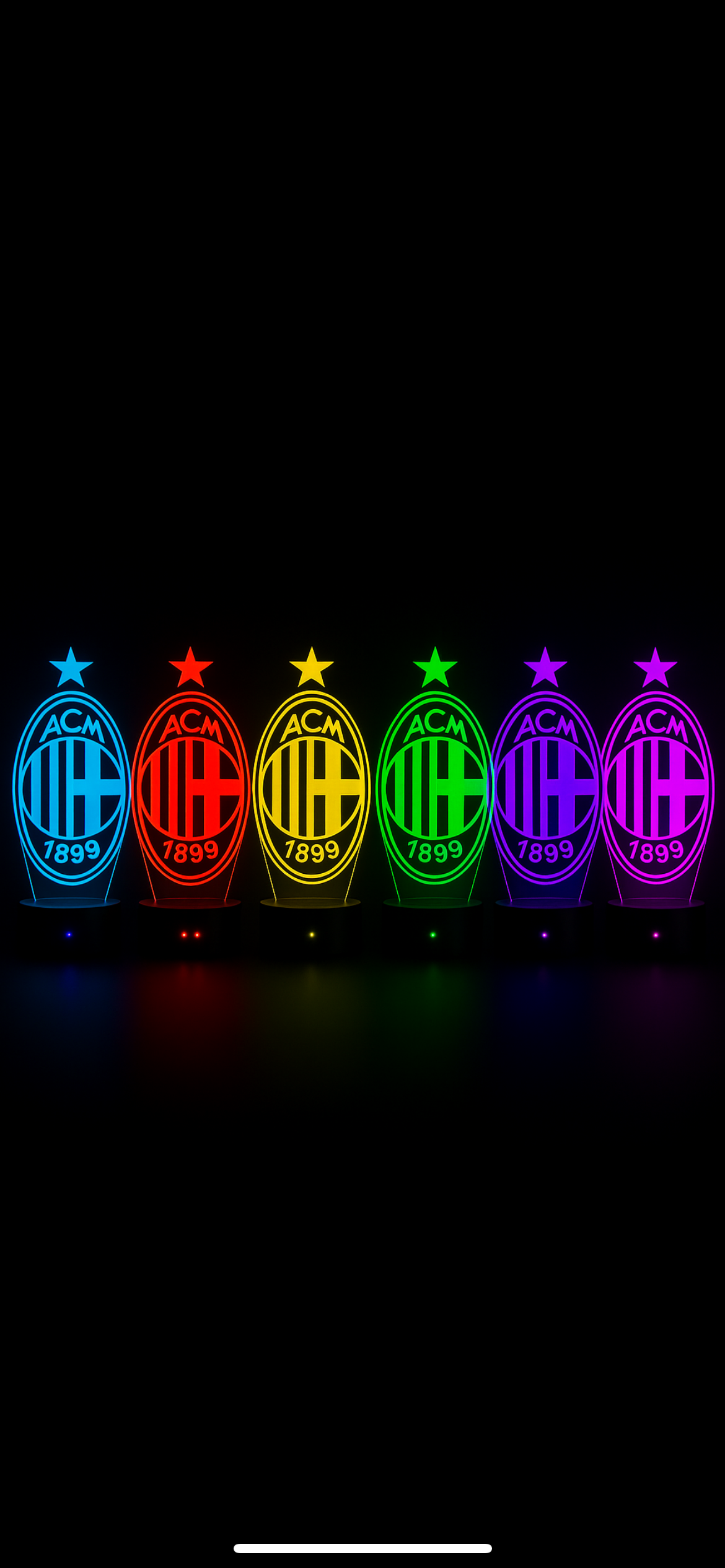 Lampe LED 3D AC Milan - Lightix