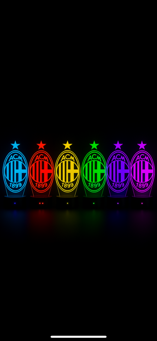 Lampe LED 3D AC Milan - Lightix