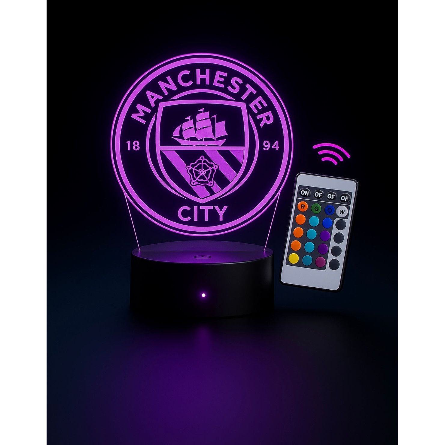 Lampe LED 3D Manchester City - Lightix
