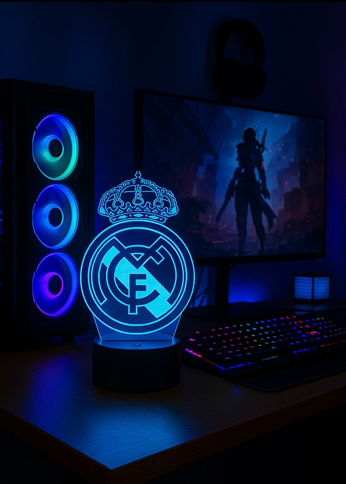 Lampe LED 3D Real Madrid - Lightix