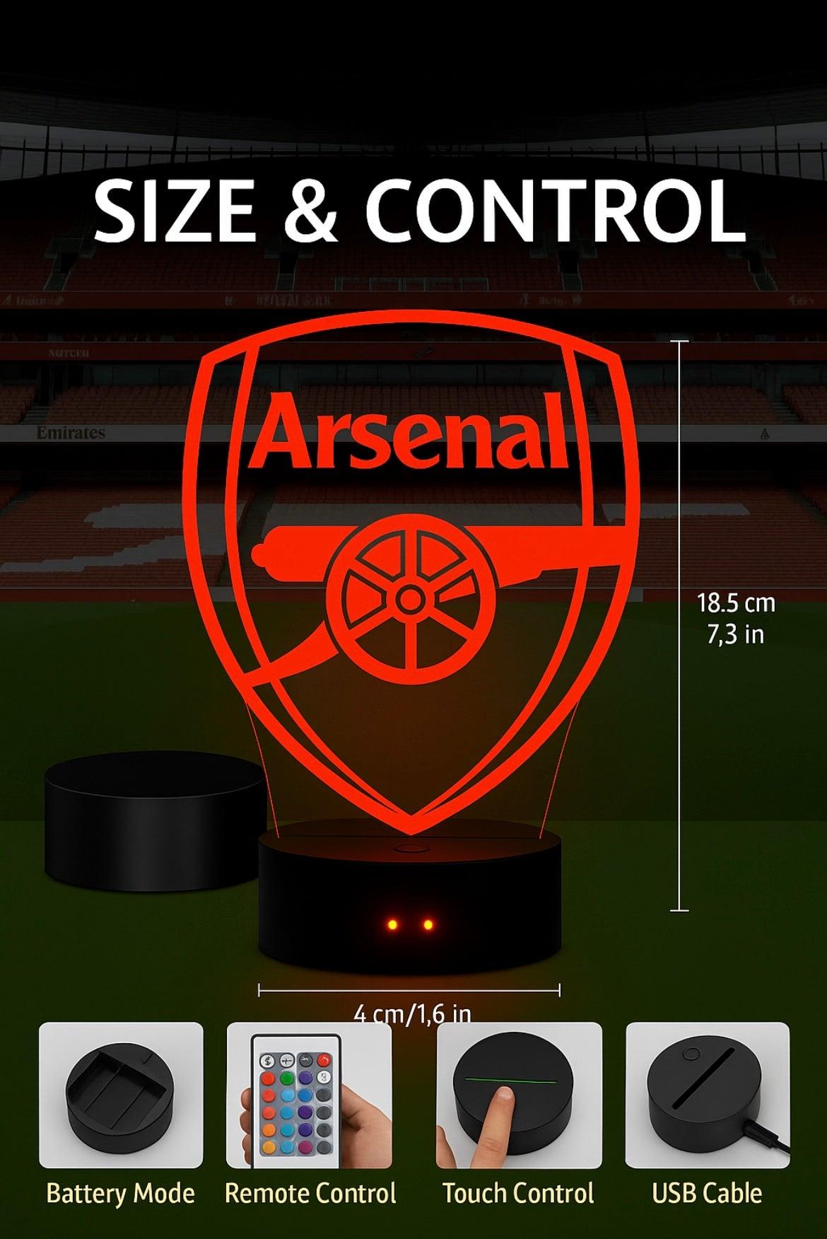 Lampe LED 3D Arsenal FC - Lightix