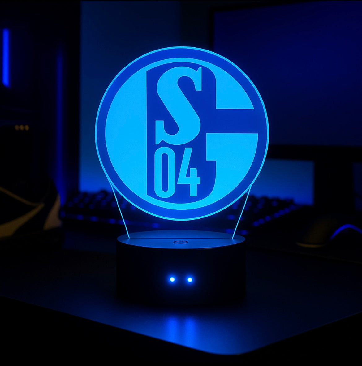 Lampe LED 3D Schalke 04 - Lightix