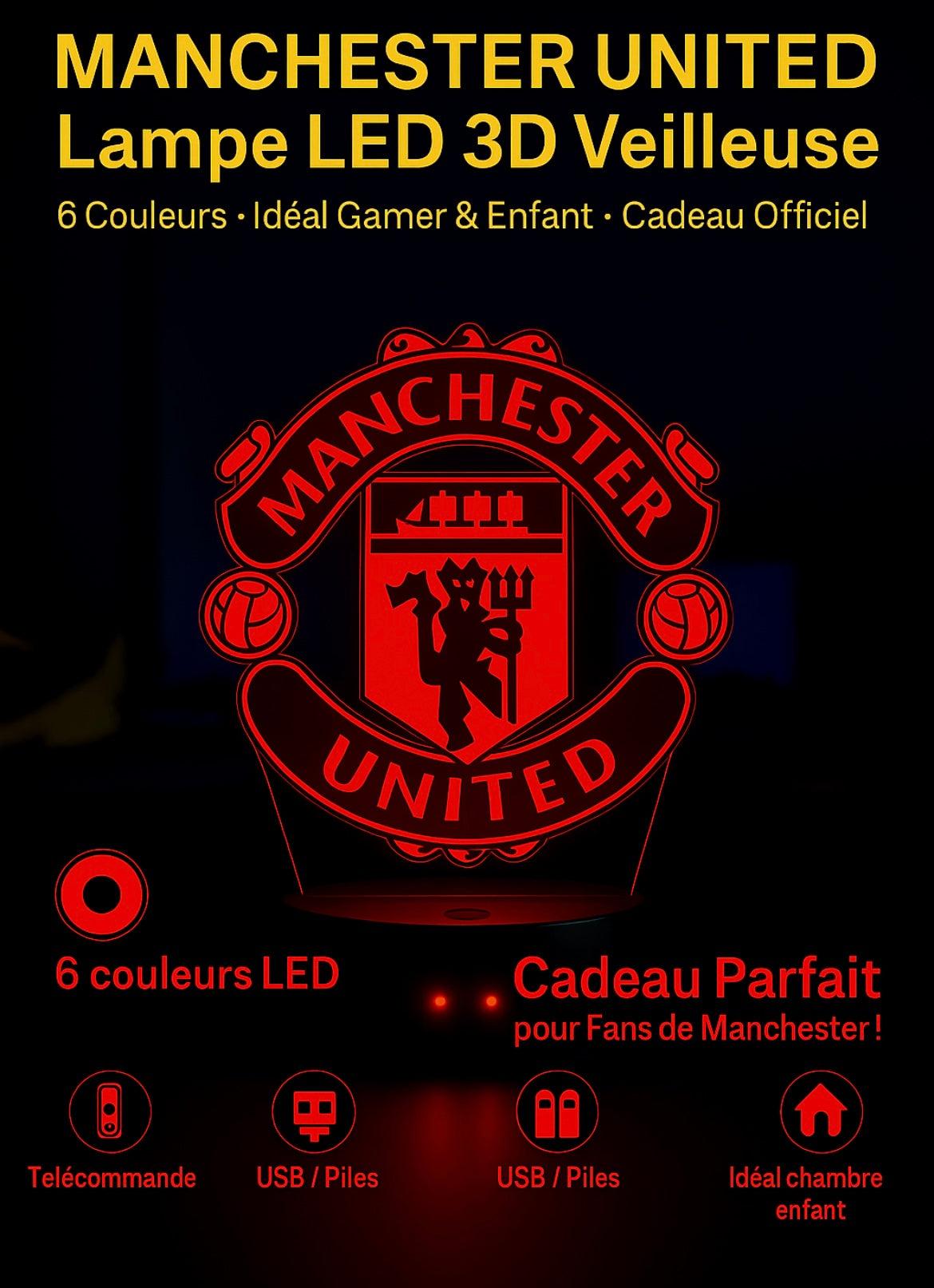 Lampe LED 3D Manchester United - Lightix