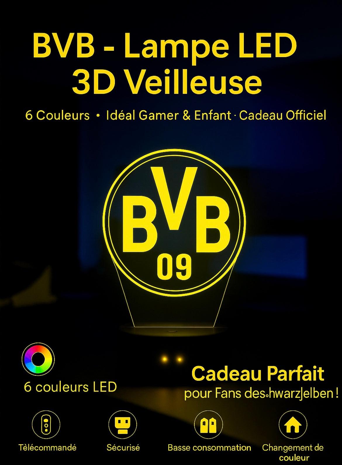 Lampe LED 3D Borussia Dortmund - Lightix