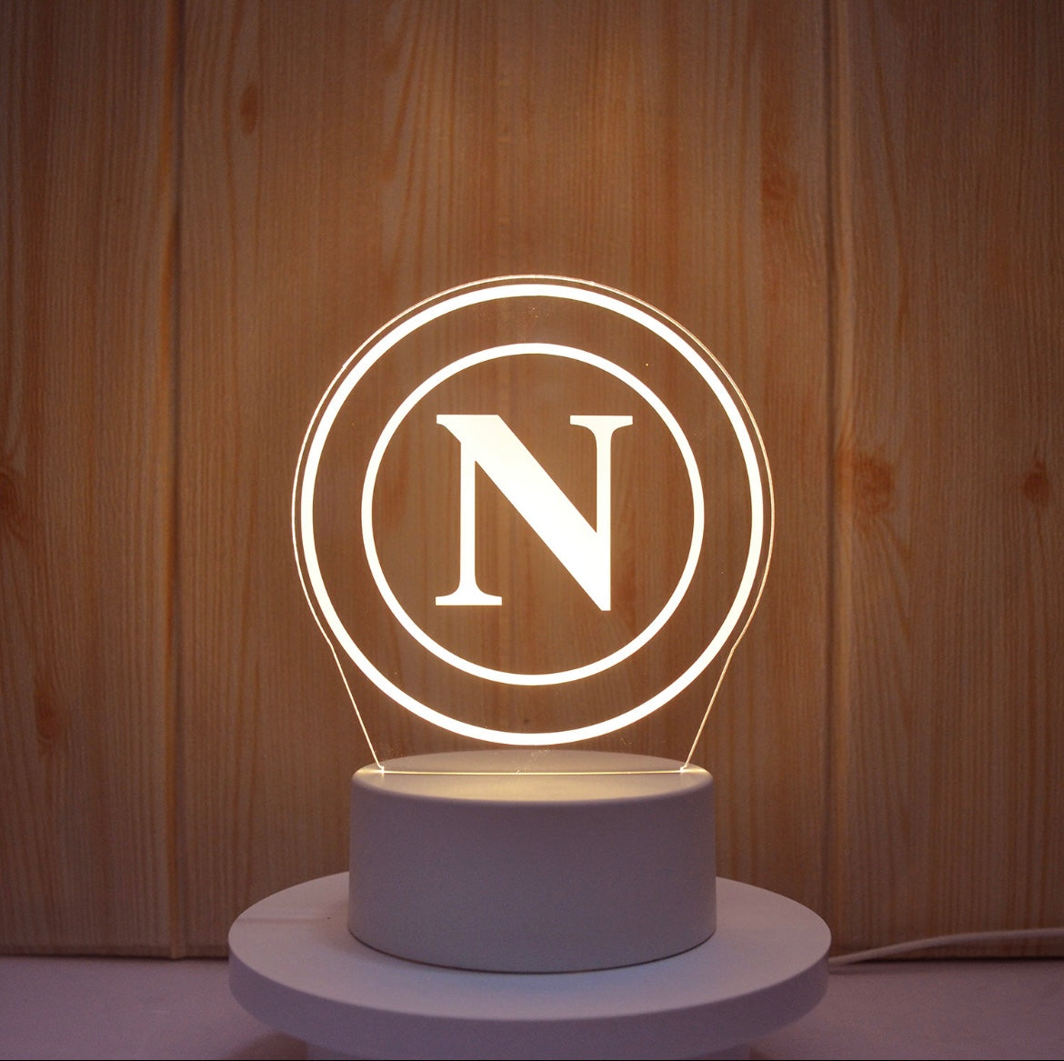 Lampe Led 3D Naples Blanche - Lightix