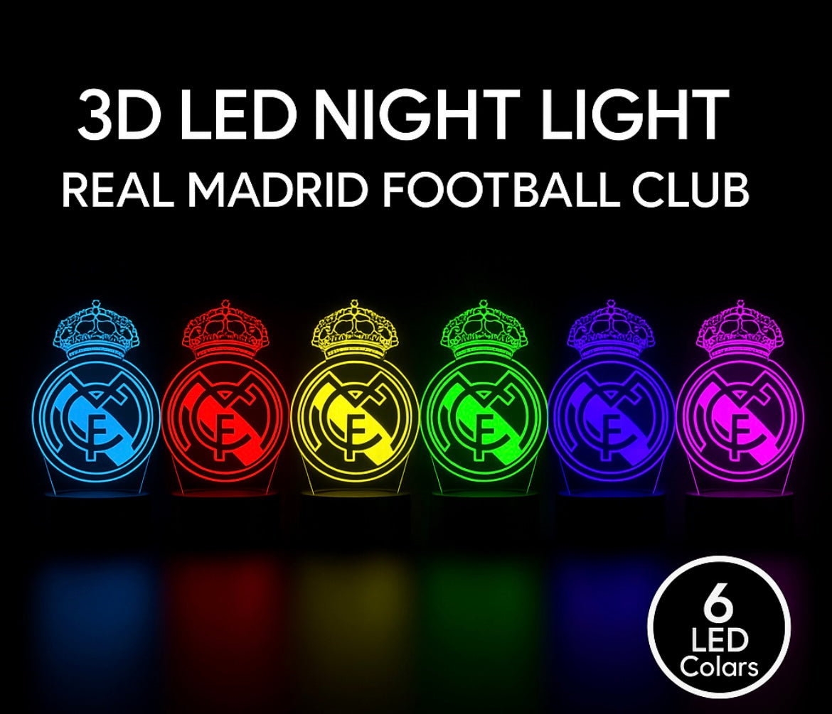 Lampe LED 3D Real Madrid - Lightix