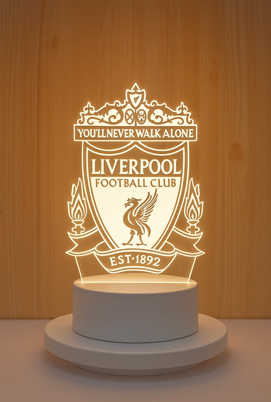 Lampe Led 3D Liverpool Blanche - Lightix