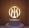 Lampe Led 3D Inter Milan Blanche - Lightix