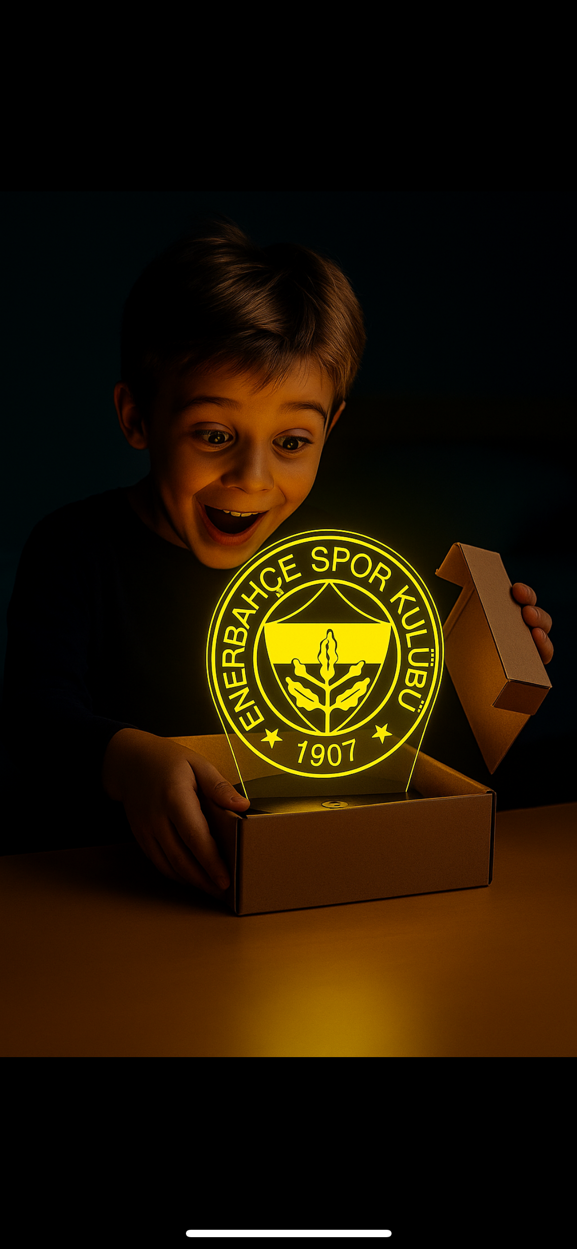 Lampe LED 3D Fenerbahçe - Lightix
