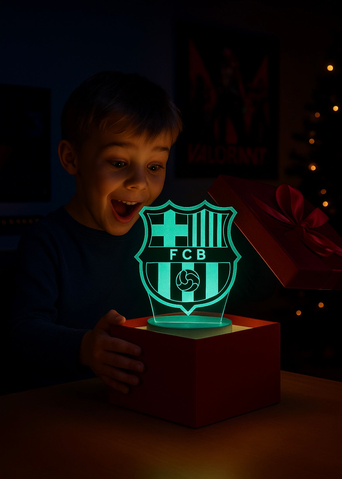 Lampe LED 3D FC Barcelone - Lightix