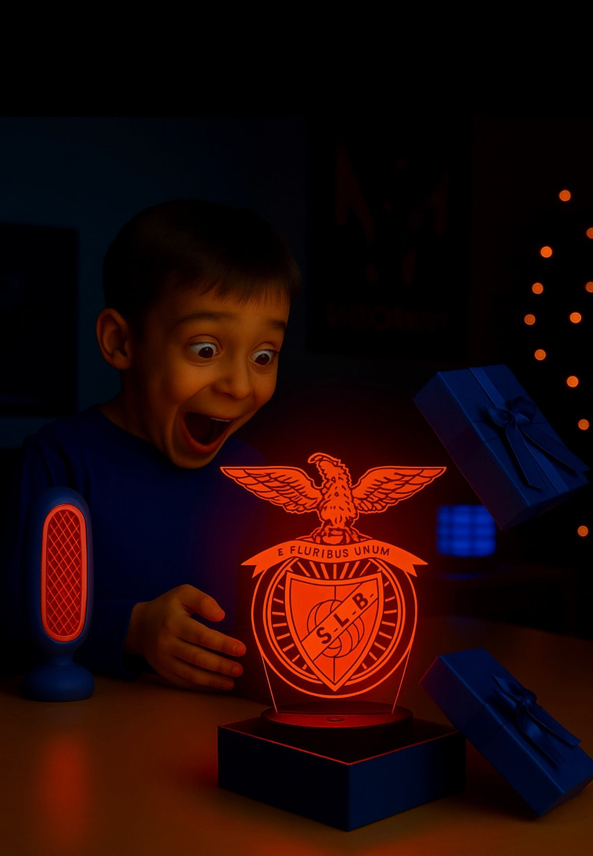 Lampe LED 3D Benfica - Lightix