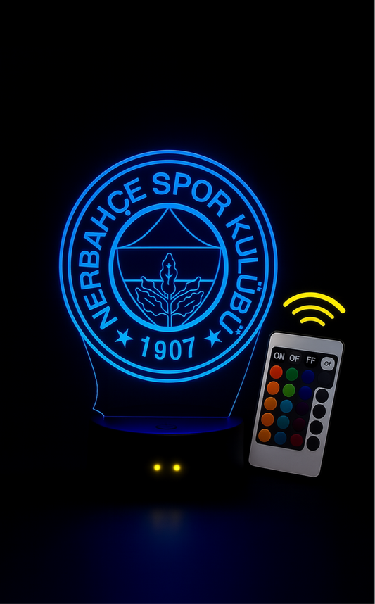 Lampe LED 3D Fenerbahçe - Lightix