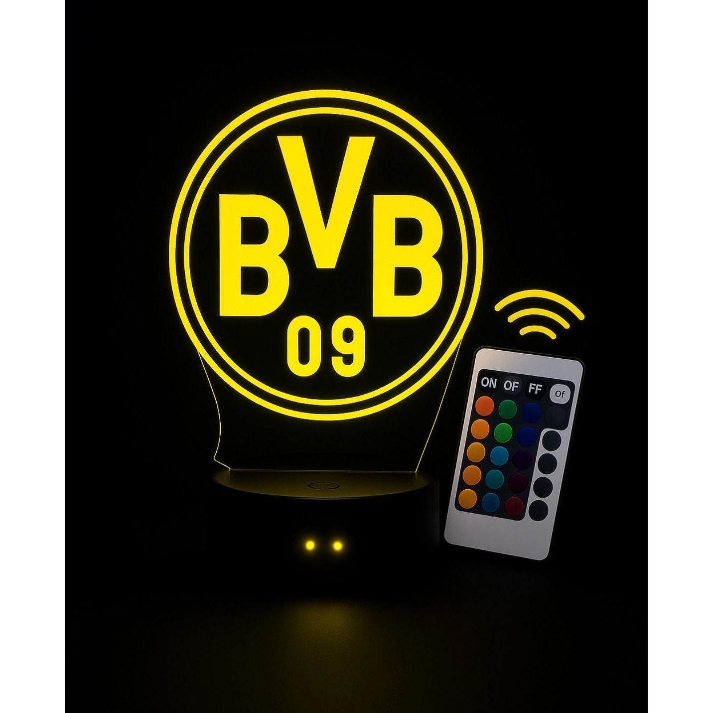Lampe LED 3D Borussia Dortmund - Lightix