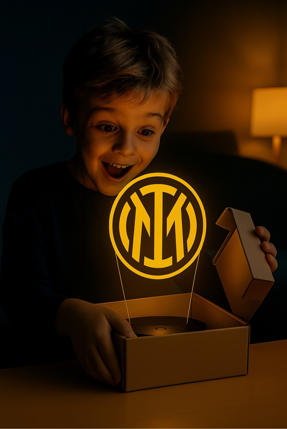 Lampe LED 3D Inter Milan - Lightix