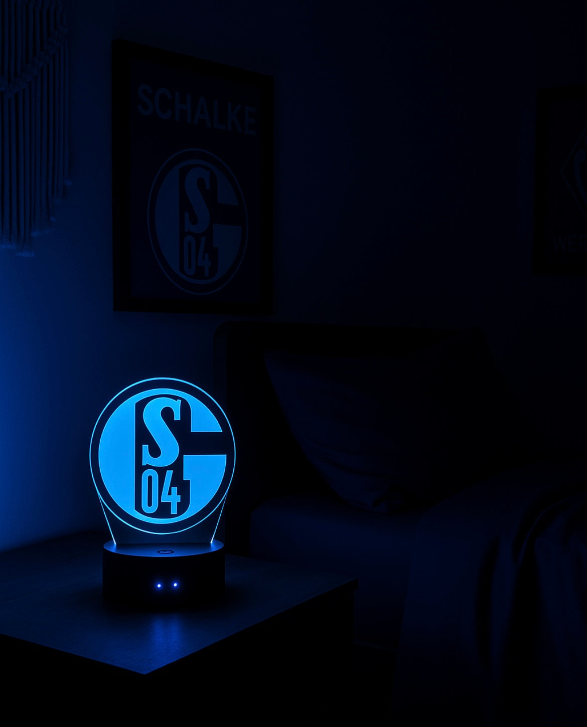 Lampe LED 3D Schalke 04 - Lightix