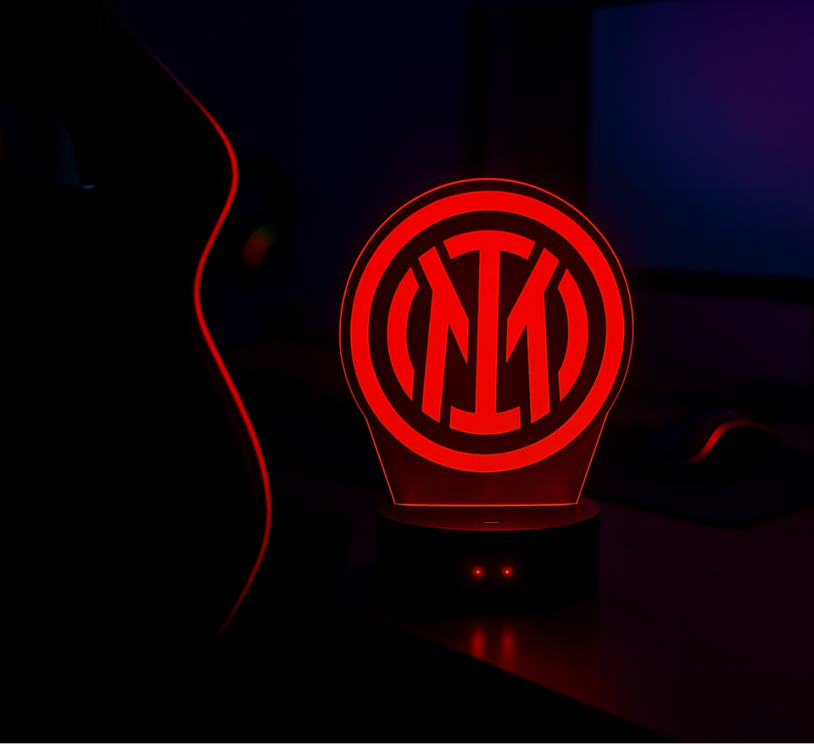 Lampe LED 3D Inter Milan - Lightix