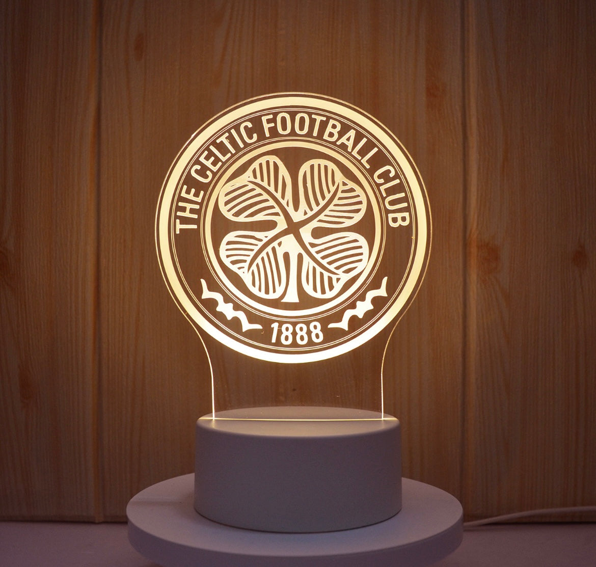 Lampe Led 3D Celtic Blanche - Lightix