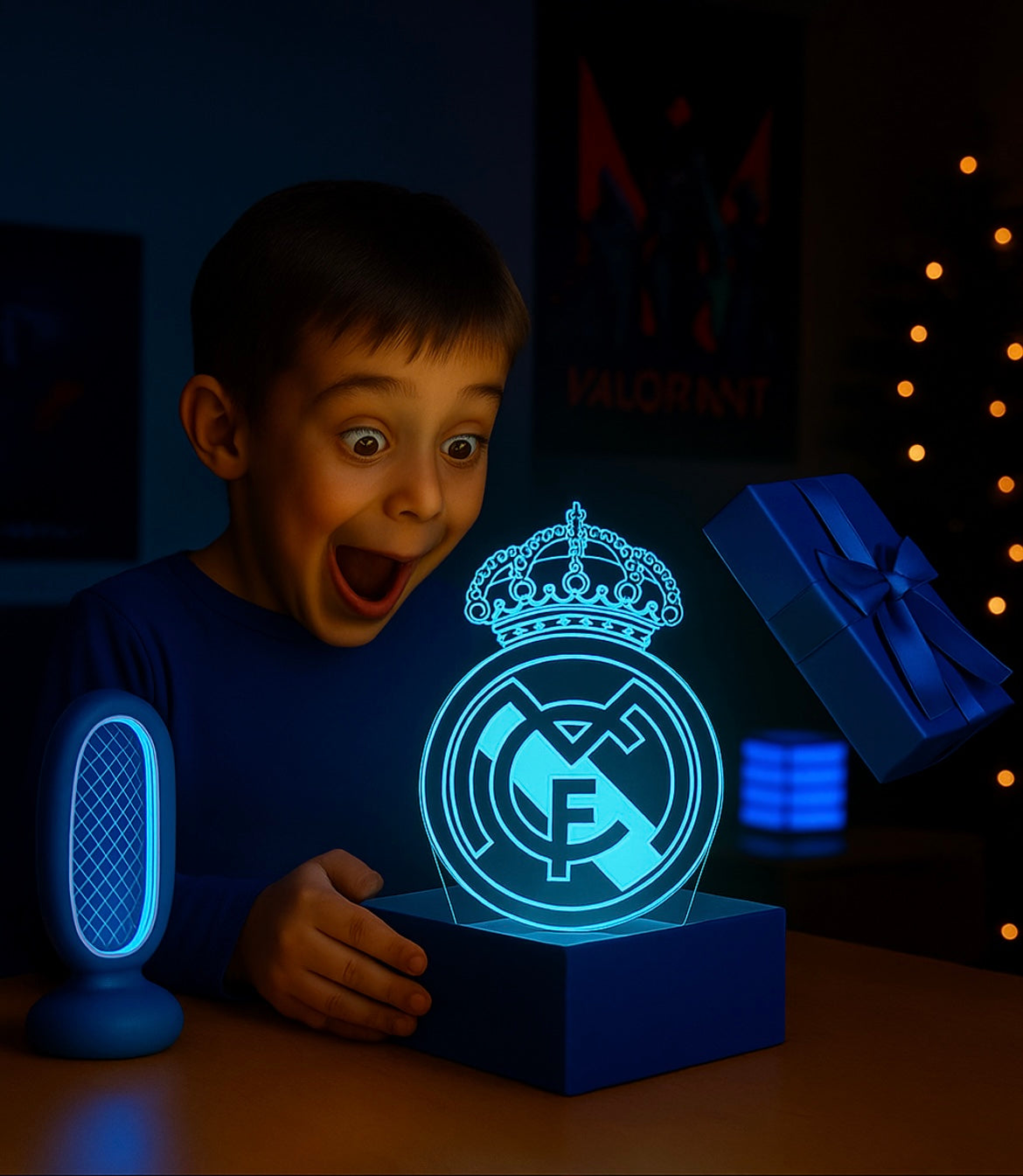 Lampe LED 3D Real Madrid - Lightix