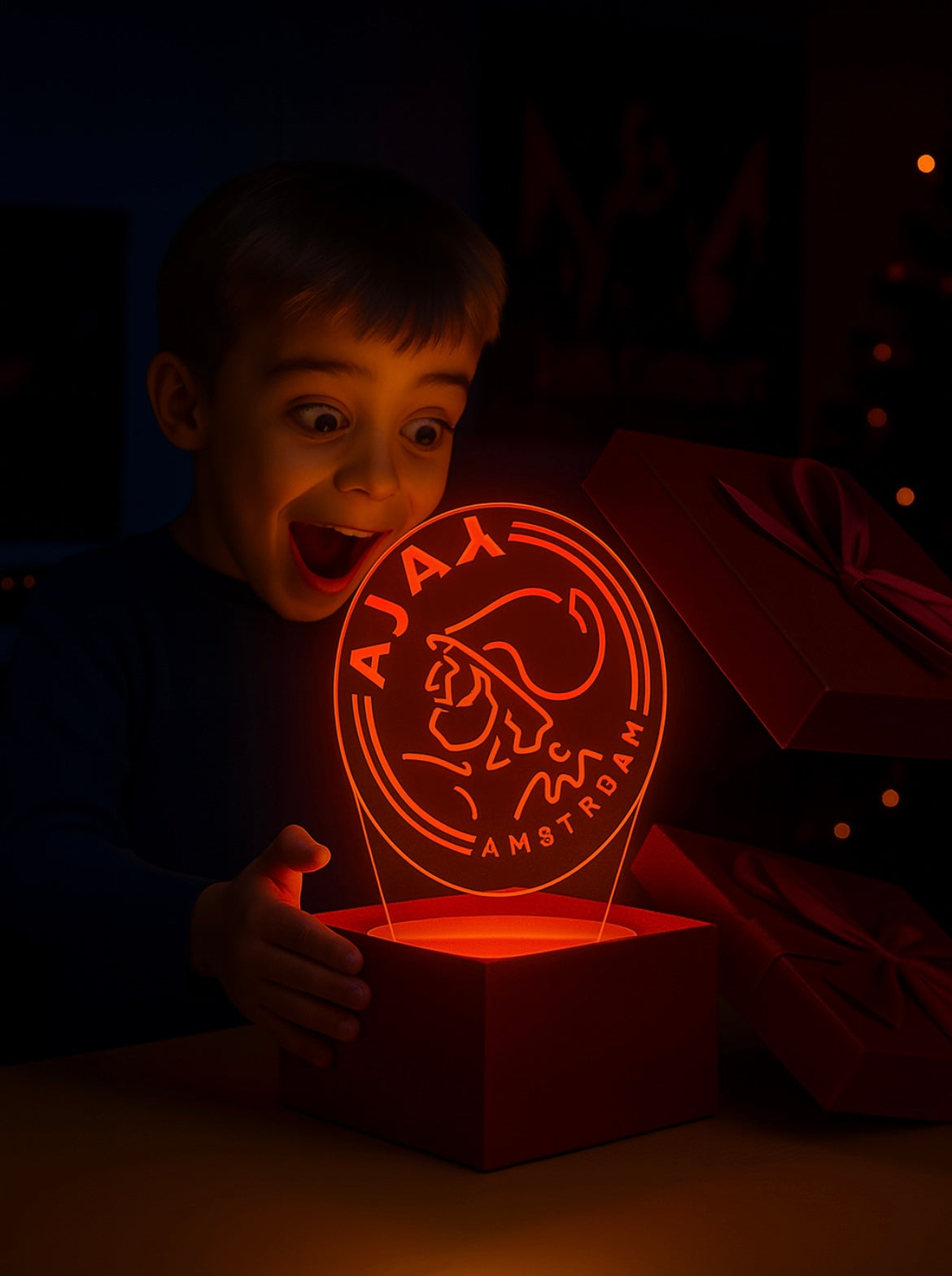 Lampe LED 3D Ajax Amsterdam - Lightix