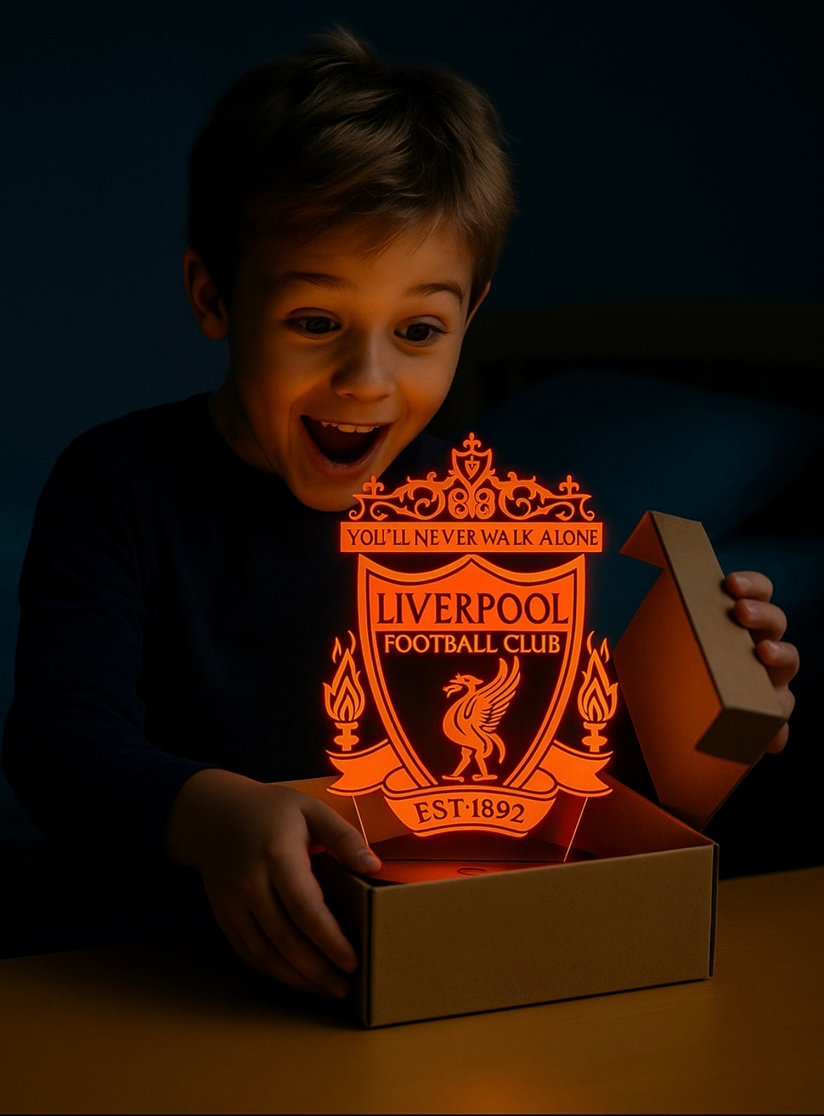 Lampe LED 3D Liverpool FC - Lightix